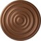 Ekena Millwork Carton Ceiling Medallion (For Canopies up to 2 5/8"), Hand-Painted Polished Copper, 12 5/8"OD x 1"P CM13CAPOS - alternate 1